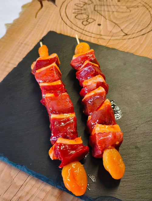 brochette de canard marinée miel abricot
viande des Hautes-Alpes