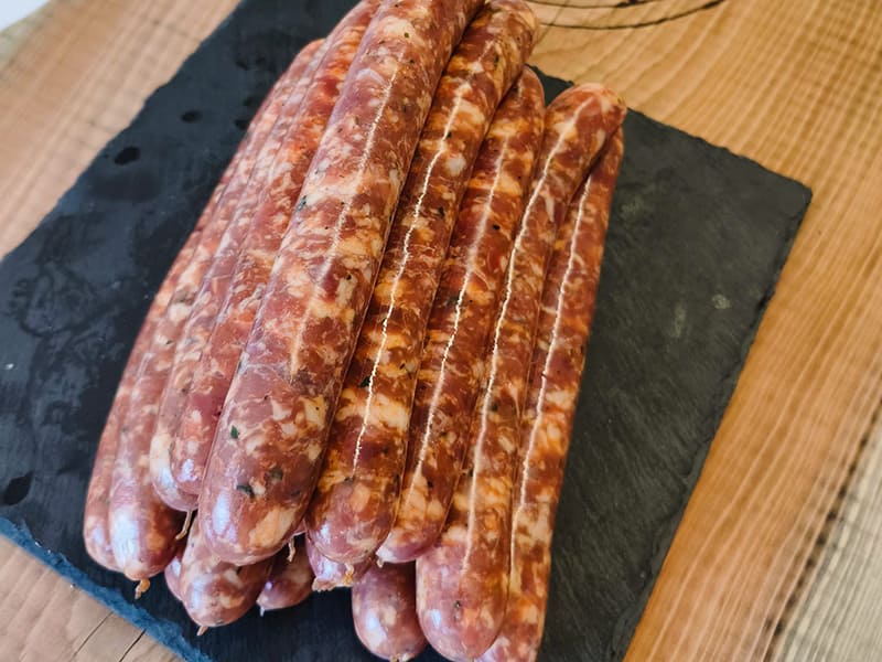 chipolatas oignon tomate basilic
boucherie des Hautes-Alpes